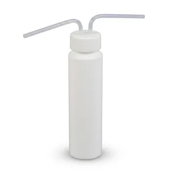 Botella de Lavado de Gases de PTFE a Medida Resistente a la Corrosión, Recipiente de Absorción de Gases de Fluoropolímero de Bajo Fondo