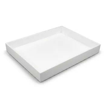 Bandejas de PTFE de Alta Pureza Resistentes a la Corrosión Material de Laboratorio Personalizable Cuadradas Redondas Bandejas de Fluoropolímero