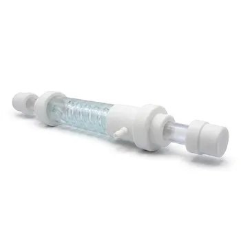 Tubo de Condensador PTFE Personalizado 100ml Serpentina y Recto Intercambiador de Calor de Fluoropolímero de Laboratorio con Adaptadores de Matraz