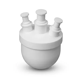 Matraz de PTFE Personalizado de Gran Volumen 18L Resistente a la Corrosión, Recipiente Químico de Alta Pureza y Bajo Fondo