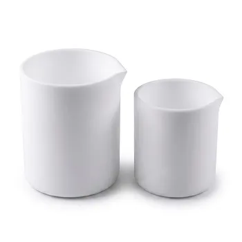 Vaso de PTFE Personalizado de Alta Pureza 5000ml Con Tapa Compatible con Calentamiento en Placa Caliente Material de Laboratorio Químico de Alta Temperatura