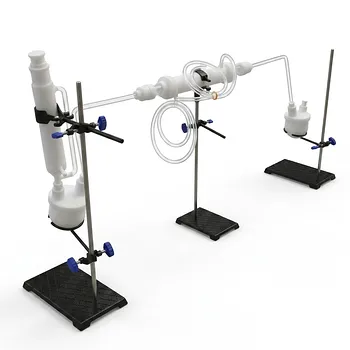 Tubo de Condensador de PTFE Personalizado Resistente al Ácido Fluorhídrico Dispositivo de Reflujo Embudo de Decantación de Presión Constante