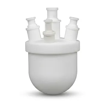Matraz PTFE personalizado 250ml, recipiente de laboratorio de fluoropolímero de alta pureza para investigación química