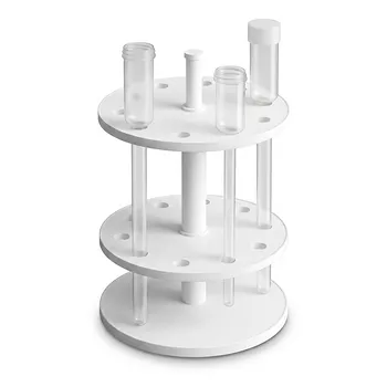 Soporte microcolumna personalizado de PFA y soluciones de almacenamiento mecanizadas de PTFE para análisis de trazas