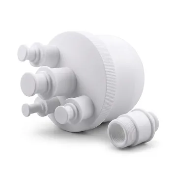Matraz de Reacción PTFE de Gran Capacidad 20L Personalizado de Múltiples Bocas para Laboratorio Matraz de Ebullición Recipiente de Procesamiento Químico de Fluoropolímero