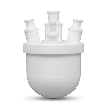 Matraz de reacción multicuello de PTFE de alta pureza para procesamiento de químicos corrosivos y síntesis industrial de laboratorio personalizada