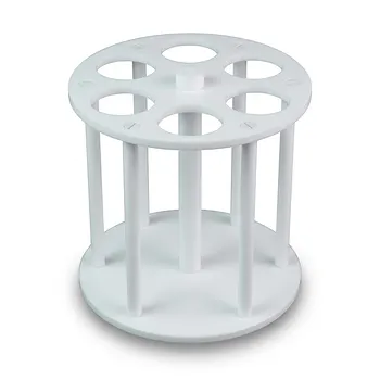 Soporte de embudo de separación personalizado de PFA, soporte de laboratorio mecanizado en PTFE, accesorio de fluoropolímero resistente a la corrosión y bajo fondo