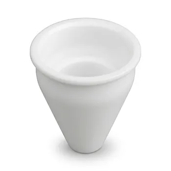 Celda de muestra cónica de PTFE mecanizada a medida, recipiente triangular de fluoropolímero resistente a la corrosión para análisis de trazas