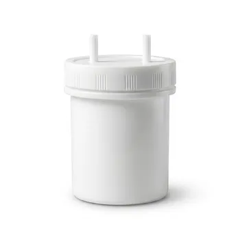 Tambo de materia prima de fluoropolímero PTFE de alta pureza y resistencia a la corrosión con tapón de rosca seguro para el almacenamiento y suministro de productos químicos de bajo fondo
