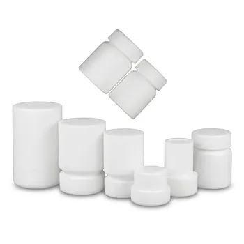 Frasco de reacción pequeño de PTFE, tanque de disolución de muestras de Teflón resistente a la corrosión, contenedor de almacenamiento de fluoropolímero moldeado en una sola pieza