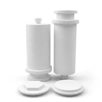 Jeringuilla blanca personalizada de PTFE resistente a la corrosión con compatibilidad de conector Luer roscado