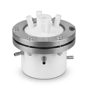 Sistema de Reacción de PTFE Personalizado con Conexiones de Manguera de Espiga, Resistente a la Corrosión, de Alta Estanqueidad, Reactor de Laboratorio de 2L 4L con Embudo de Separación