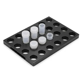 Soporte de digestión de grafito resistente a la corrosión para preparación de muestras geológicas a alta temperatura en placas calefactoras, configuración de orificios personalizable