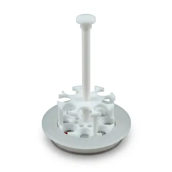 Soporte personalizable para preparación de muestras con 15 posiciones para recipientes de digestión por microondas TFM de alto rendimiento