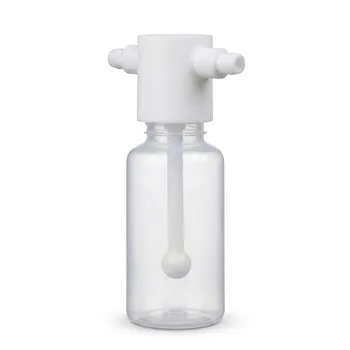 Frasco de lavado de gas PFA de alta pureza con burbujeador de PTFE para análisis de trazas y filtración de gases personalizada