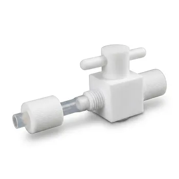 Válvula de Globo de PFA de Alta Pureza con Cono Ensanchado Personalizada, Válvula de Dos Vías, Tres Vías y Reductora de PTFE Libre de Metales Pesados