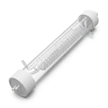 Aparato de Reacción Personalizado de Columna de Circulación Recta Serpentina Resistente a HF con Condensador de PFA de Alta Pureza