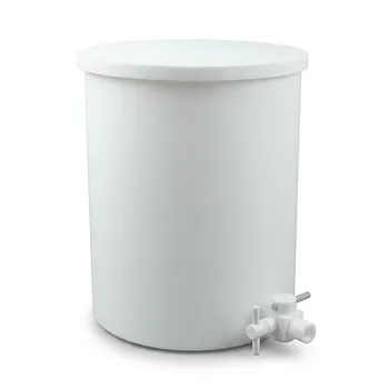Tambor de almacenamiento de muestras de PTFE de boca ancha, recipiente personalizado de fluoropolímero resistente a químicos, material de laboratorio resistente a ácidos y bases