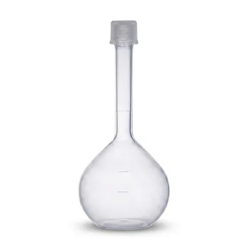 Matraz aforado de PFA de alta pureza resistente a ácidos, contenedor de perfluoroalcoxi para análisis de trazas, fabricación de moldes personalizados 1000ml 2000ml