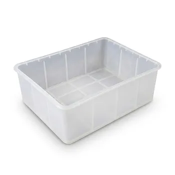 Tanque Rectangular de Remojo en Ácido PFA de Laboratorio para Limpieza de Obleas de Silicio, Recipiente de Alta Pureza Resistente a la Corrosión