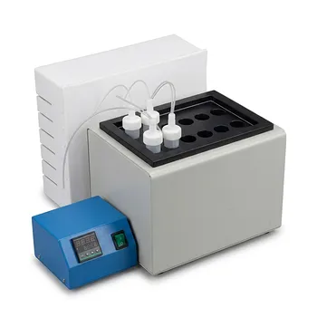 Sistema de Calentamiento para la Determinación de Metilmercurio y Etilmercurio de Alta Pureza, Módulo Personalizable de Seis Huecos, Vasos de Destilación PFA