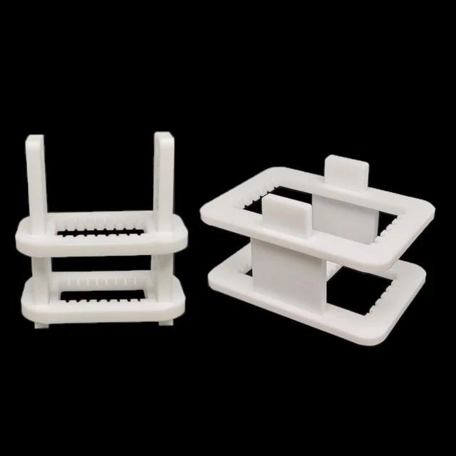 맞춤형 PTFE 테프론 부품 제조업체 전도성 유리 기판 청소 랙