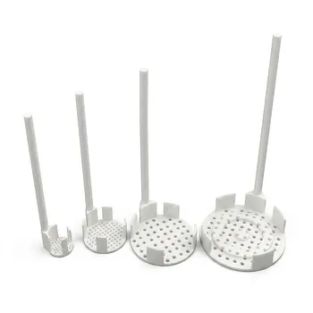 Portacascetes de grabado de obleas de PTFE de alta pureza para limpieza de obleas de silicio semiconductor y resistencia a ácidos