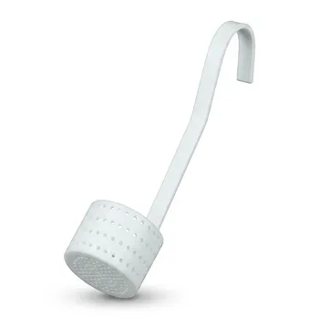 Cuchara desnatadora perforada de drenaje de PTFE de alta pureza resistente a la corrosión para análisis de trazas químicas